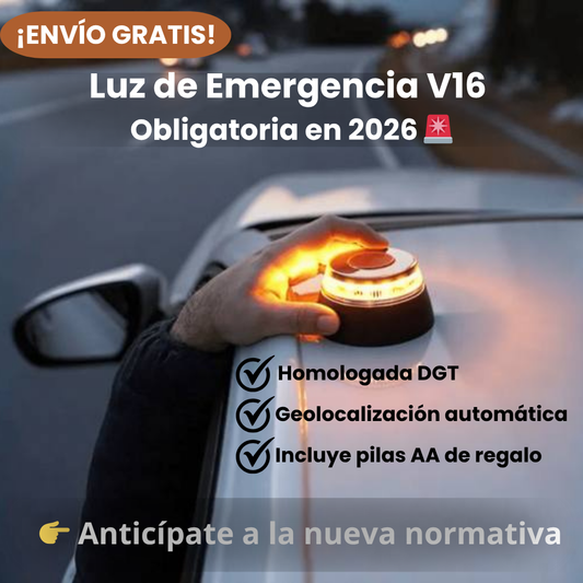 Luz de Emergencia Geolocalizada V16 Homologada DGT – Obligatoria en 2026